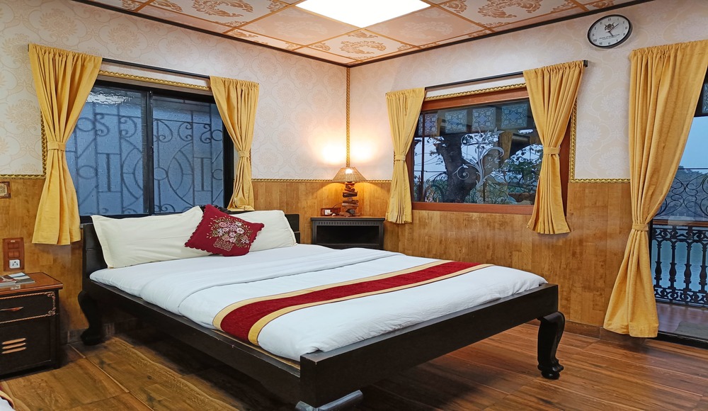 Heritage paintings adorning the walls of Nahars Room in Azimganj at House of Sheherwali