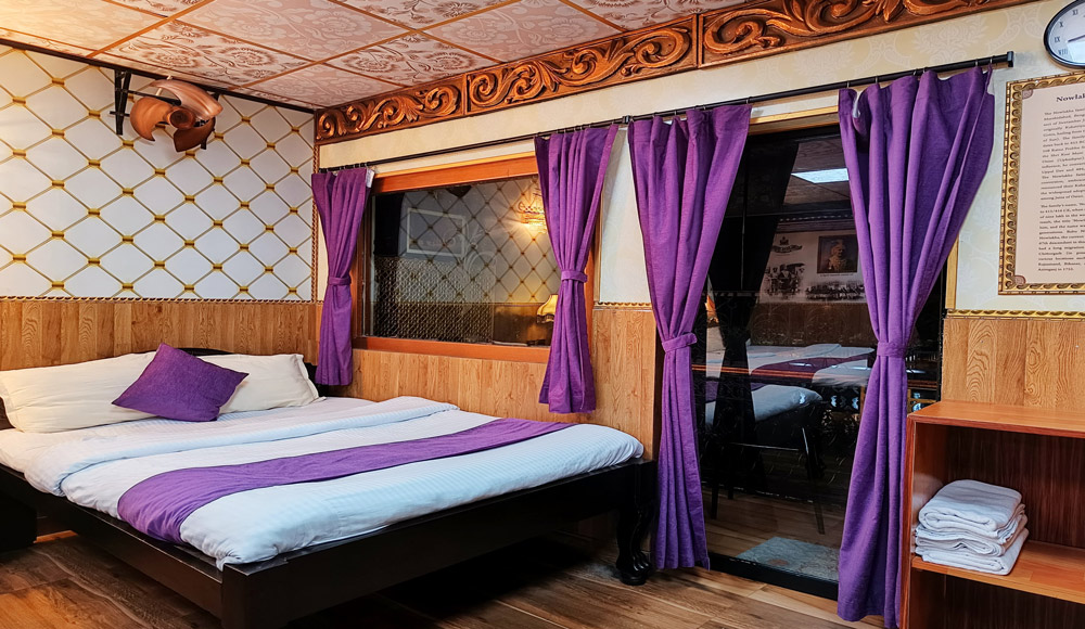 View of the Ganges River from the Nowlakhas' Room window at Hotel House of Sheherwali, Azimganj