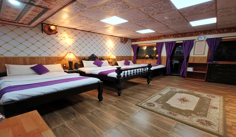 Detailed interior design elements in the Nowlakhas' Room at Hotel House of Sheherwali, Azimganj