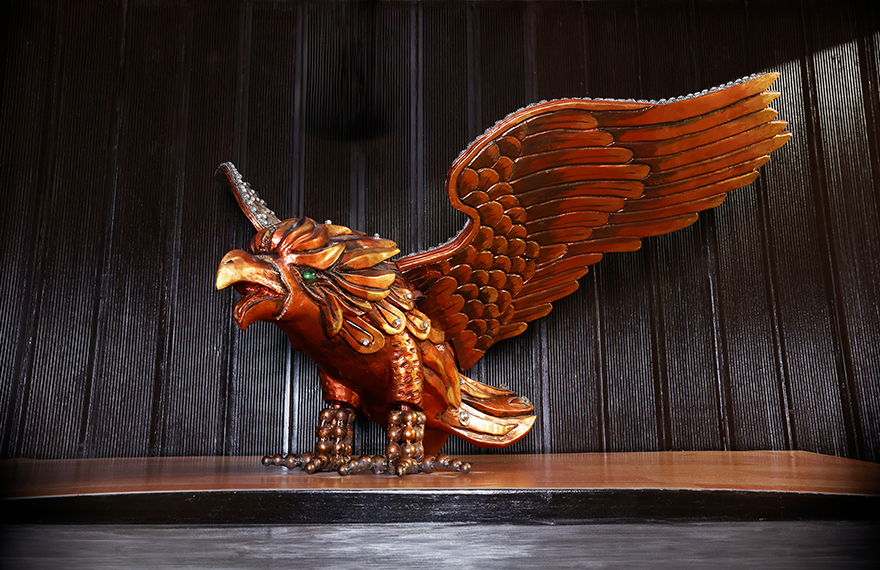 A symbolic eagle representing courage, strength, and divine messenger status in ancient Rome and Sheherwali heritage.