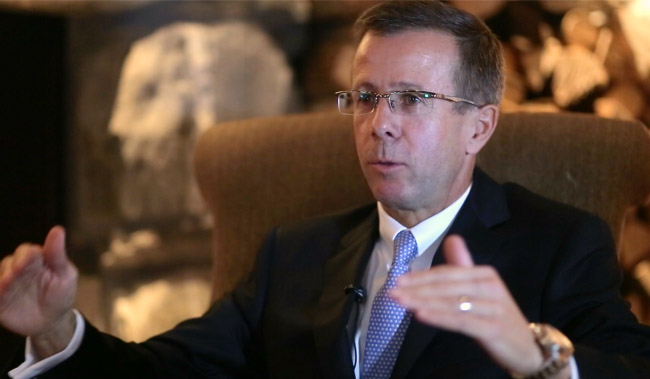 Eric Favre, General Manager of The Alpina Gstaad, discussing hospitality as a lifestyle