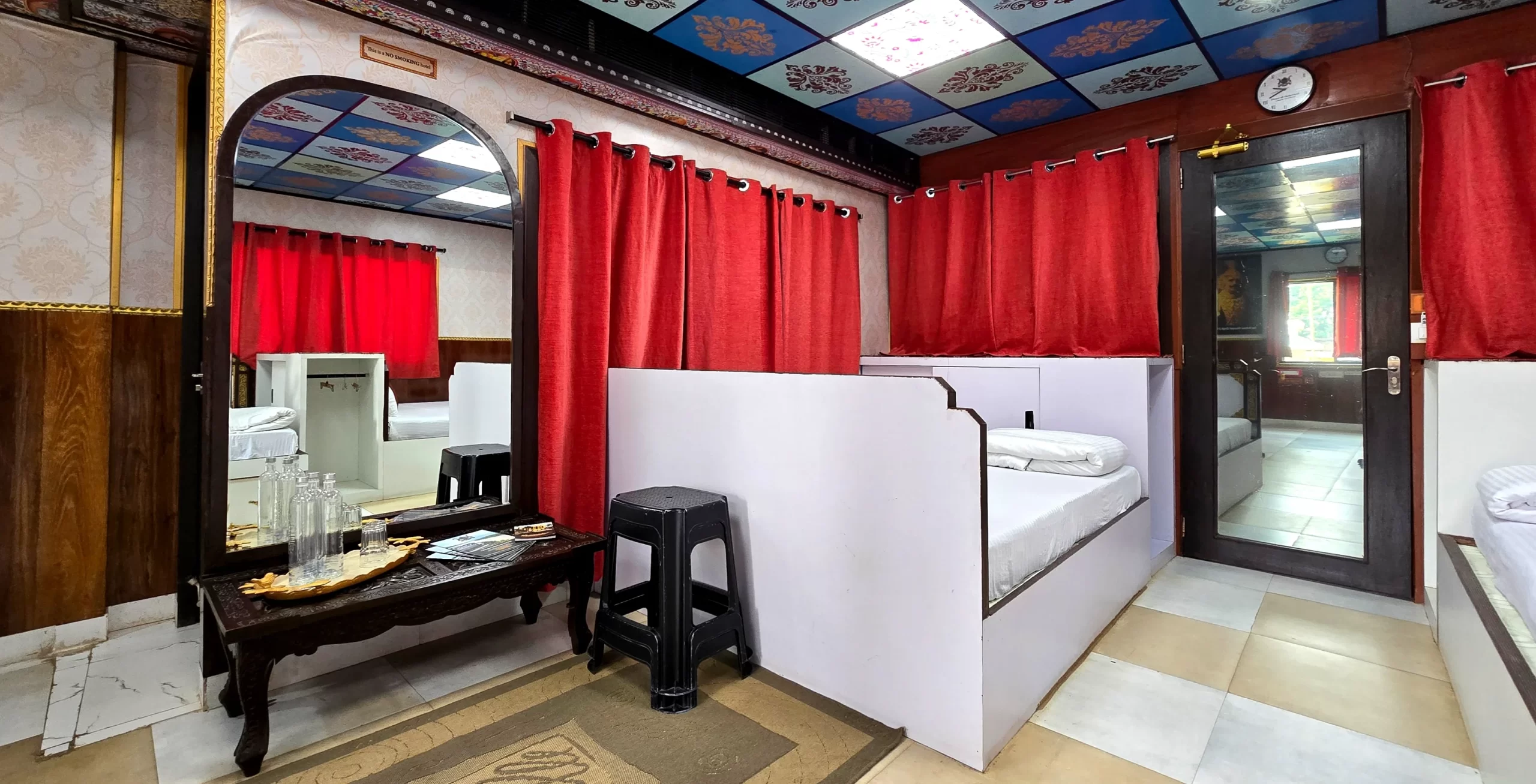 Group stay ambience inside Dhanpath Singh Family Room at House of Sheherwali, Murshidabad