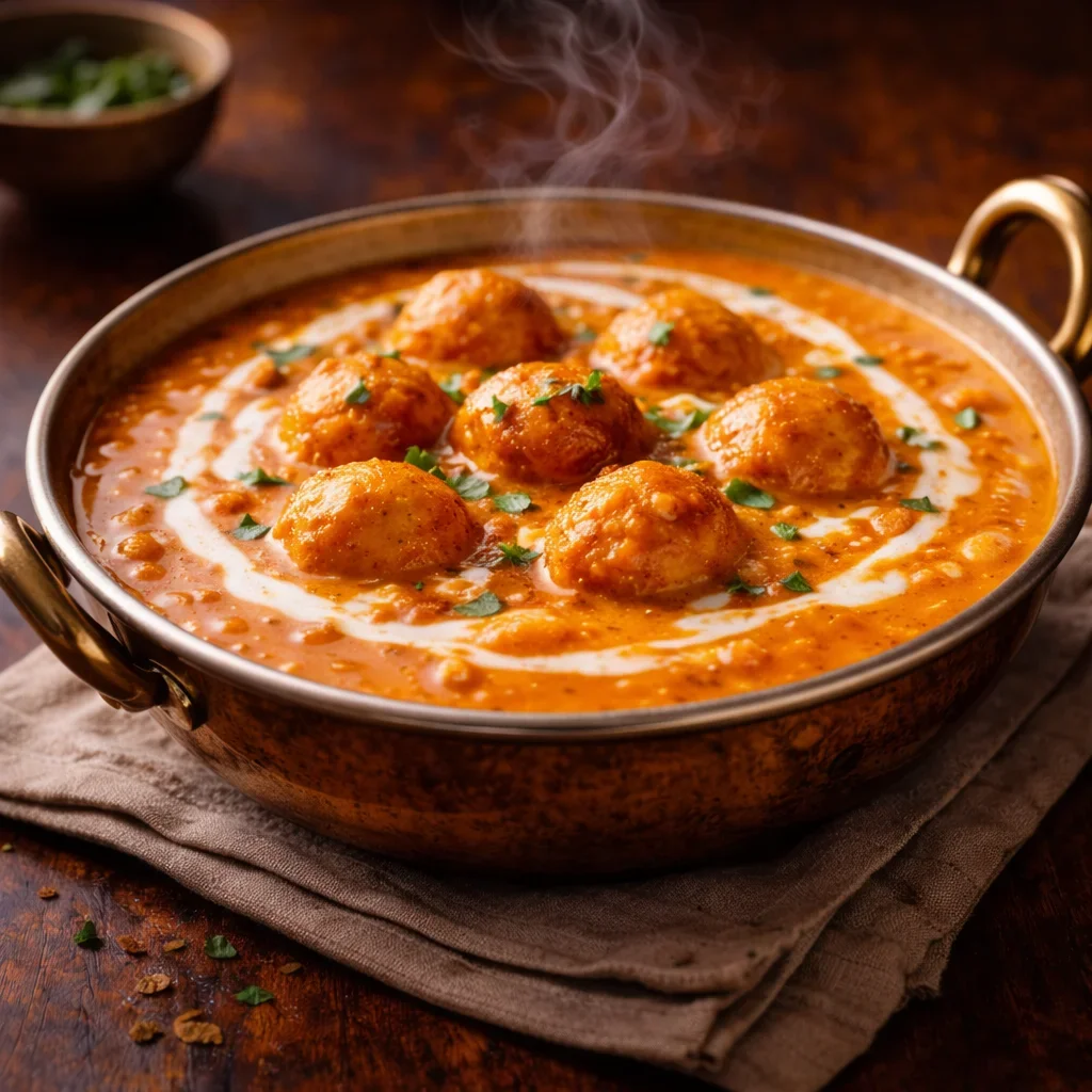 Malai kofta served at House of Sheherwali restaurant in Murshidabad.
