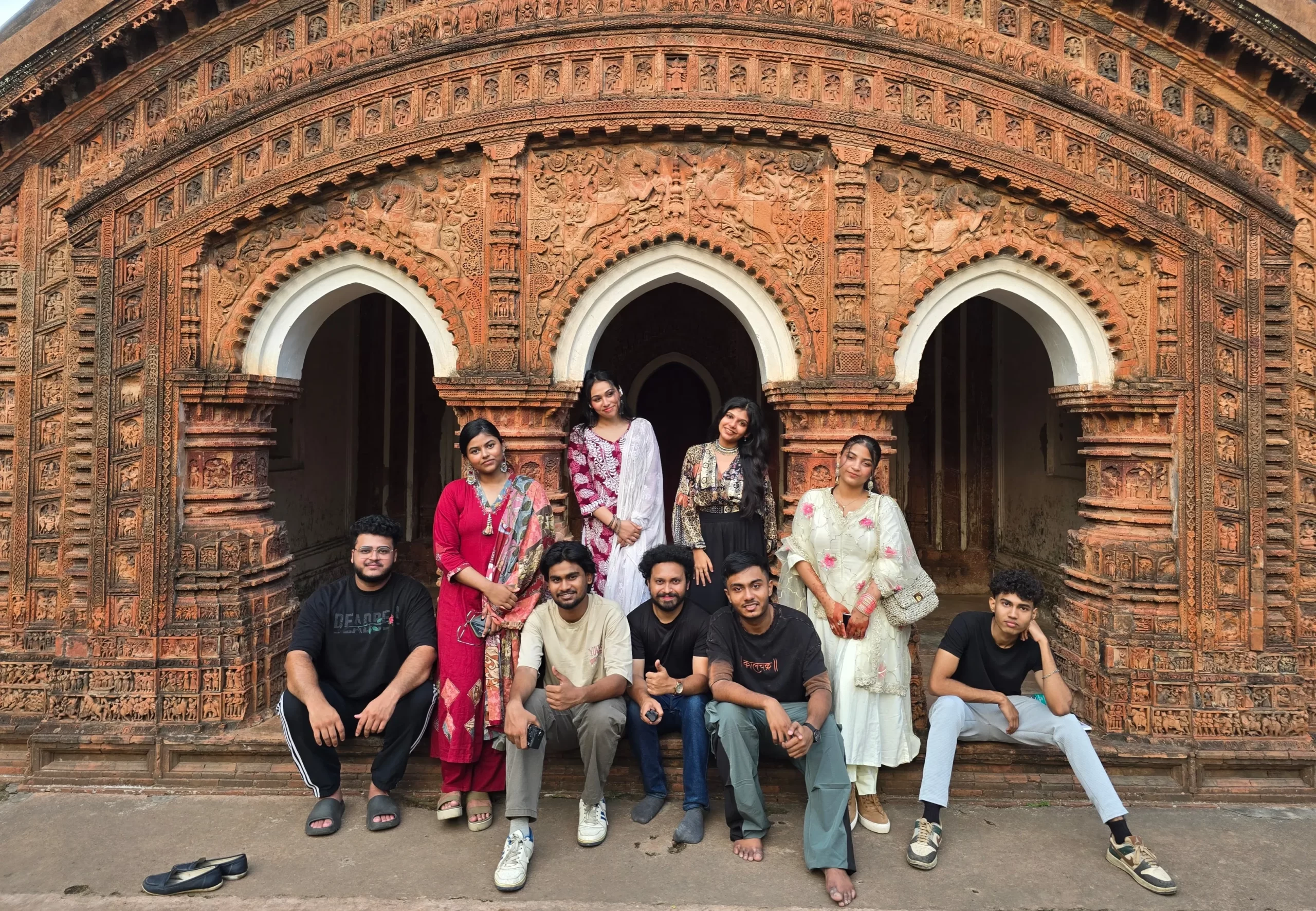iLEAD students during an educational heritage tour in Murshidabad organised by House of Sheherwali.